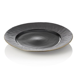 plate MAYA KURO porcelain | black Ø 300 mm H 35 mm product photo