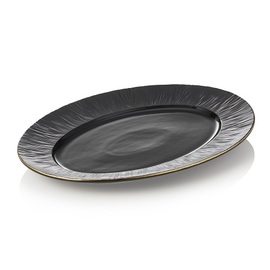 platter MAYA KURO porcelain | black | 330 mm x 245 mm H 25 mm product photo