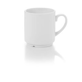 mug HAMBURG with handle 250 ml porcelain white  H 84 mm product photo