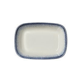 bowl 0.06 ltr VIDA MARINA porcelain blue white rectangular 120 mm x 80 mm product photo