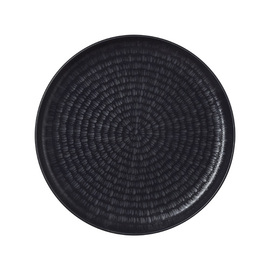 plate flat Ø 190 mm NOVA ASH porcelain black product photo