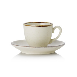 espresso cup 90 ml with saucer SMILLA SAND porcelain product photo