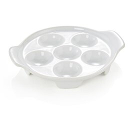 snail pan porcelain white  Ø 145 mm | 6 compartments product photo