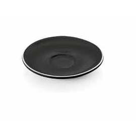 saucer ITALIA BLACK porcelain black Ø 120 mm product photo