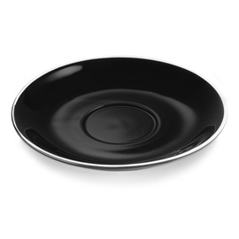 Cafe latte saucer ITALIA BLACK porcelain Ø 170 mm product photo