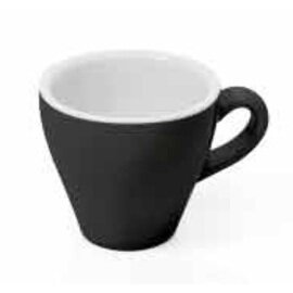 espresso cup 90 ml ITALIA BLACK porcelain black white (inside) product photo