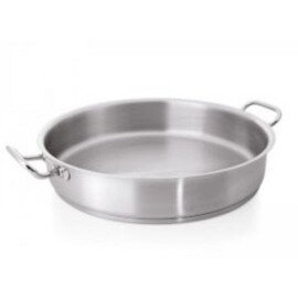 stewing pan KG 5000 16 ltr stainless steel  Ø 450 mm  H 100 mm  | welded cold handles product photo
