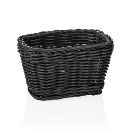 table basket PP black rectangular | 170 mm x 110 mm H 90 mm product photo