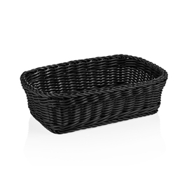 table basket PP black rectangular | 310 mm x 210 mm H 90 mm product photo