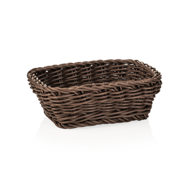 table basket PP dark brown rectangular | 190 mm x 130 mm H 60 mm product photo