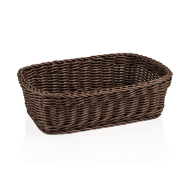 table basket PP dark brown rectangular | 310 mm x 210 mm H 90 mm product photo