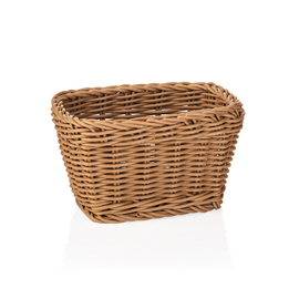table basket PP brown rectangular | 170 mm x 110 mm H 90 mm product photo
