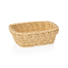 table basket PP beige rectangular | 190 mm x 130 mm H 60 mm product photo