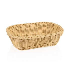 table basket PP beige rectangular | 265 mm x 190 mm H 70 mm product photo