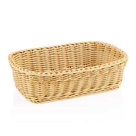 table basket PP beige rectangular | 310 mm x 210 mm H 90 mm product photo