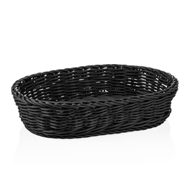 table basket PP black oval | 320 mm x 230 mm H 70 mm product photo