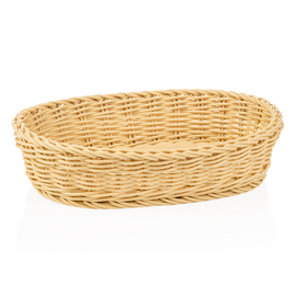 table basket PP beige oval | 320 mm x 230 mm H 70 mm product photo
