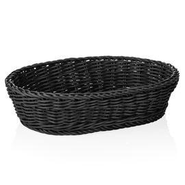 table basket PP black oval | 280 mm x 160 mm H 80 mm product photo