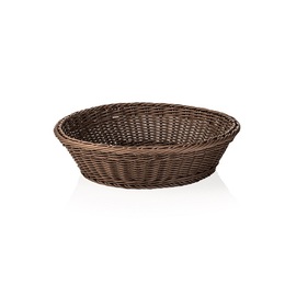 table basket PP dark brown Ø 370 mm H 90 mm product photo