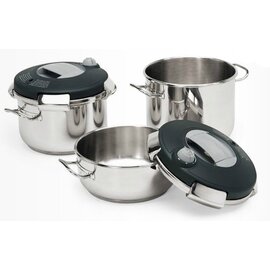 saucepan 10 ltr stainless steel  Ø 320 mm  H 130 mm  | stainless steel cold handles product photo  S