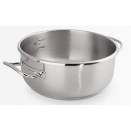 saucepan 6 ltr stainless steel  Ø 240 mm  H 140 mm  | stainless steel cold handles product photo