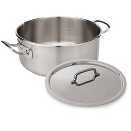 saucepan 10 ltr stainless steel with lid  Ø 320 mm  H 130 mm  | stainless steel cold handles product photo
