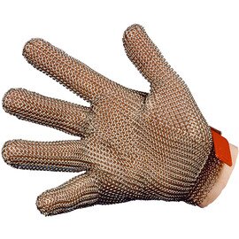 chain glove XL stainless steel orange product photo