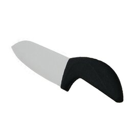 kitchen knife smooth cut | black | blade length 15.5 cm product photo