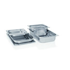 gastronorm container GN 1/1  x 200 mm GN 63 perforated stainless steel product photo