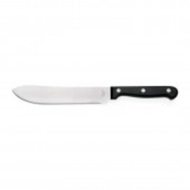 butcher's knife M 6500 straight blade smooth cut | black | blade length 18 cm product photo