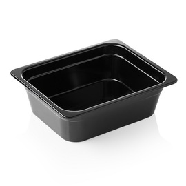 gastronorm container GN 1/2 | GN 65 BLACK | melamine black H 100 mm product photo