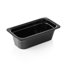 gastronorm container GN 1/3 | GN 65 BLACK | melamine black H 100 mm product photo