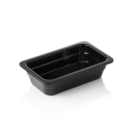 gastronorm container GN 1/4 | GN 65 BLACK | melamine black H 65 mm product photo