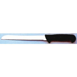 bread knife SORA straight blade wavy cut | black | blade length 20 cm product photo