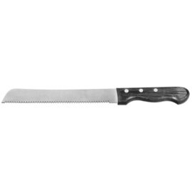 bread knife SORA straight blade serrated serrated edge | brown | blade length 20 cm product photo