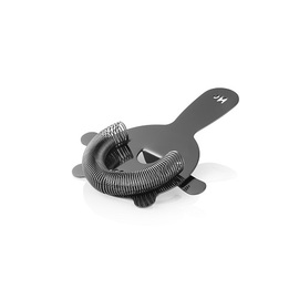 bar strainer NOCTURN stainless steel gun metal Ø 80 mm | spiral spring | 4 tines product photo