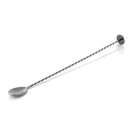 bar spoon Twisted made from stainless steel gun metal | twisted handle | pestle L 335 mm product photo