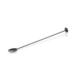 bar spoon Twisted made from stainless steel blue | twisted handle | pestle L 335 mm product photo