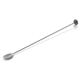 bar spoon Twisted made from stainless steel gun metal | twisted handle | pestle L 400 mm product photo
