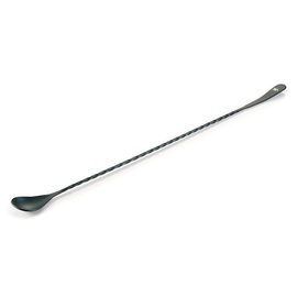 bar spoon Japanese Style made from stainless steel blue | twisted handle | spatula L 400 mm product photo