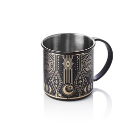 moscow mule mug NOCTURN Tattoo black | 450 ml Ø 90 mm with decor product photo