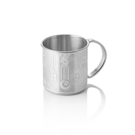 moscow mule mug NOCTURN Tattoo silver coloured | 450 ml Ø 90 mm with relief product photo