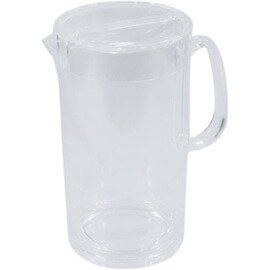 pitcher plastic acrylic with lid transparent 1900 ml H 215 mm product photo