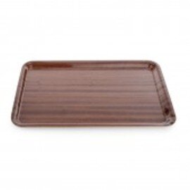 tray wood brown melamine coated | rectangular 550 mm  x 400 mm  | non-slip product photo