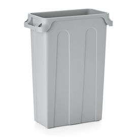 waste container 75 ltr plastic grey  L 565 mm  B 280 mm  H 760 mm product photo