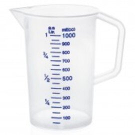 measuring beaker polypropylene graduated up to 2000 ml  Ø 150 mm  H 205 mm product photo