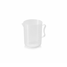measuring beaker polypropylene graduated scale in bright digits scaling up to 1000 ml Ø 110 mm H 140 mm product photo