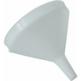 funnel plastic white  Ø 130 mm passage Ø 20 mm  H 125 mm product photo