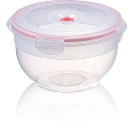 Vacuum food storage box with lid polypropylene transparent 1 ltr  Ø 160 mm  H 100 mm product photo