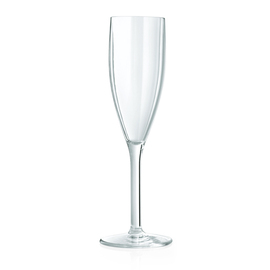champagne glass SUNSET polycarbonate clear 19 cl | reusable product photo